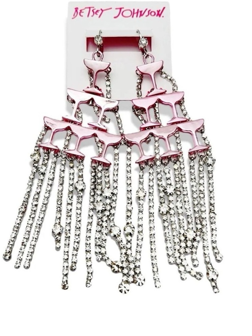 Betsey Johnson Champagne Earrings